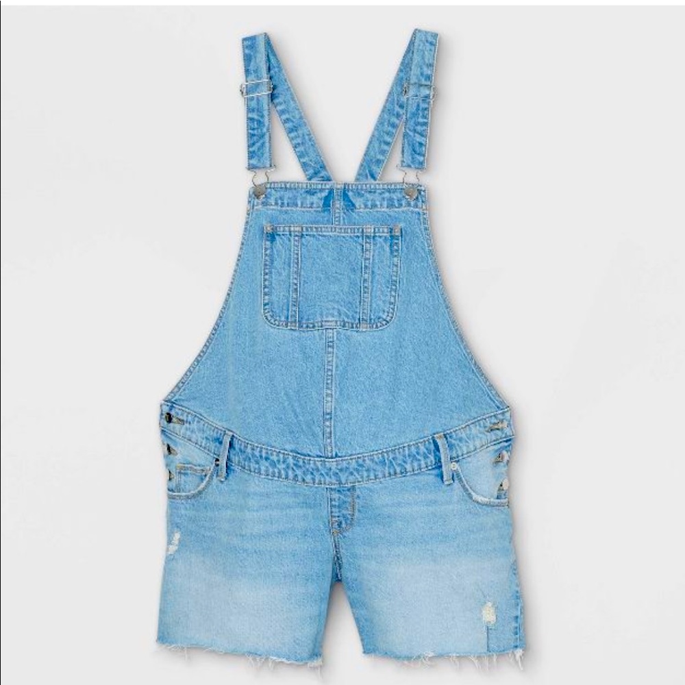 Shortall Maternity Jean Shorts - light wash size 0 - Ingrid & Isabel